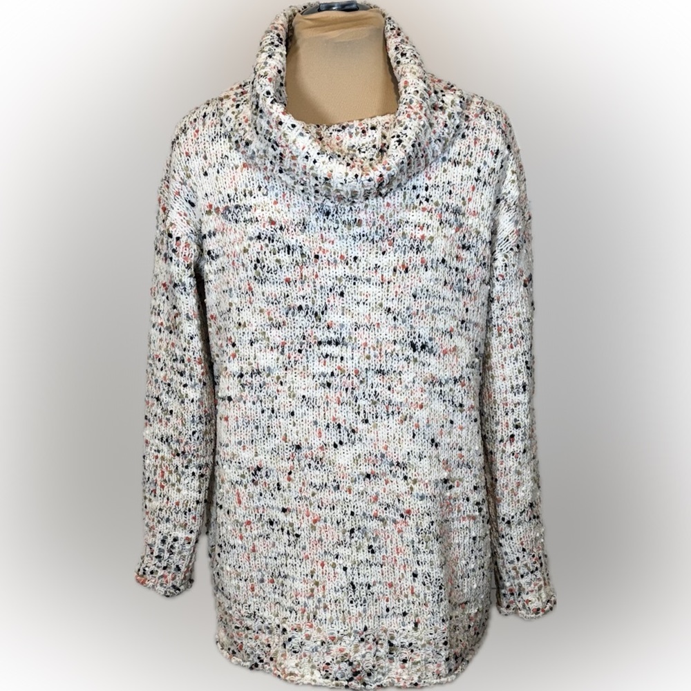 moon & madison Cowl neck Multi Color Sweater